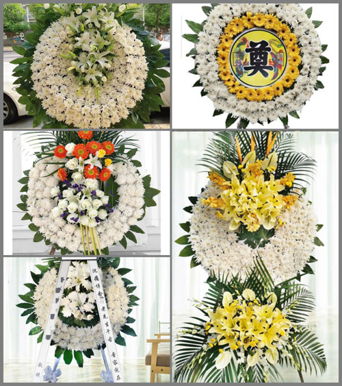湖南永州祁阳县三口塘镇满明村花圈速递